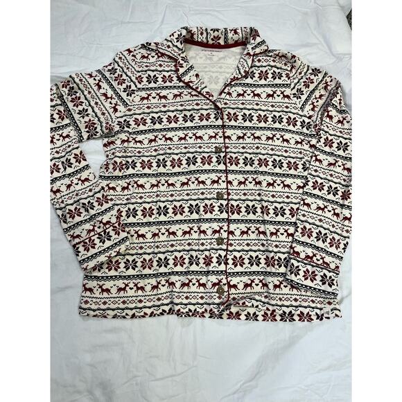 Burt’s Bees Baby Men’s Holiday Pajamas, NWOT Organic Cotton Family Matching - Picture 4 of 10